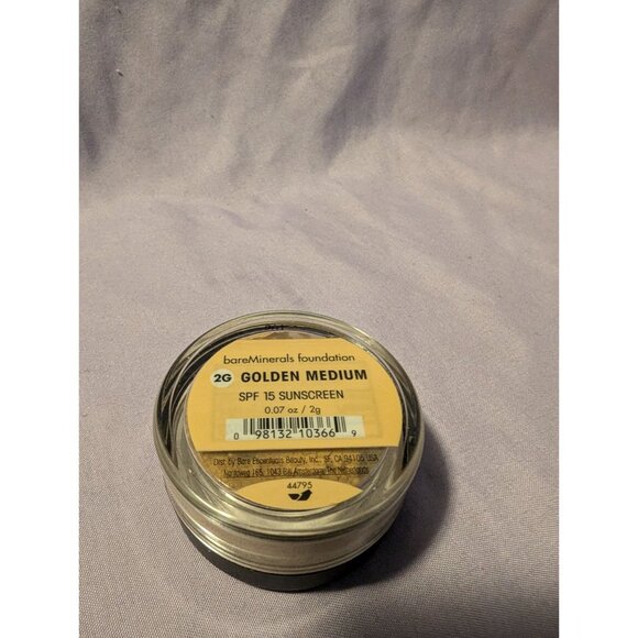 Bareminerals Foundation Golden Medium SPF 15 Sunscreen 2g Loose Powder Makeup - Picture 2 of 2